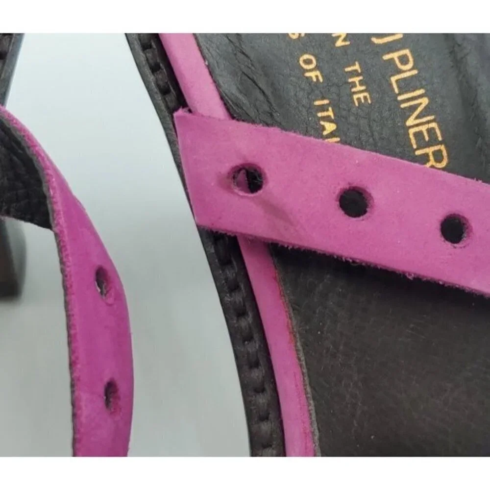 DONALD J PLINER Mountains of Italy Fuschia Pink Vianna Sandal Size 8M